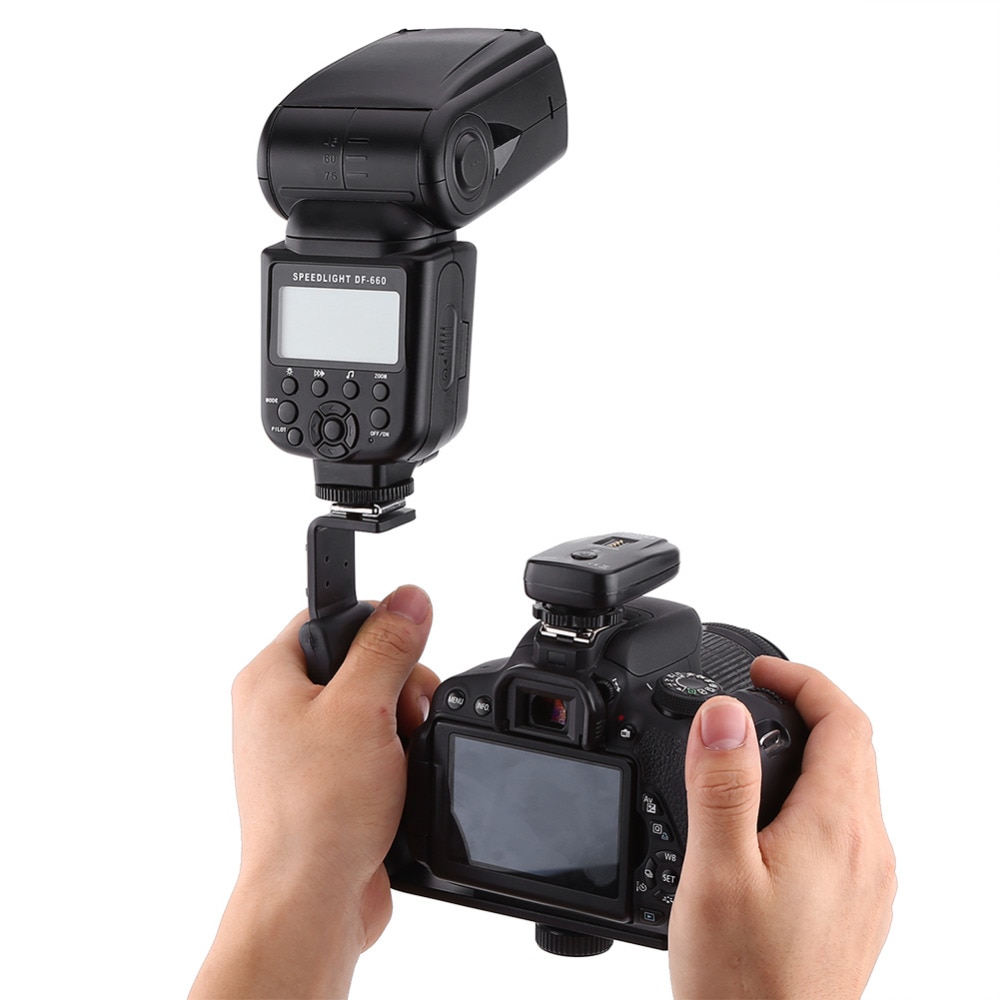 Fotografia Video Flash Della Fotocamera Grip L Supporto Della Staffa Con 2 Lato Standard Hot Shoe Mount DSLR Supporto Piastra A Sgancio Rapido