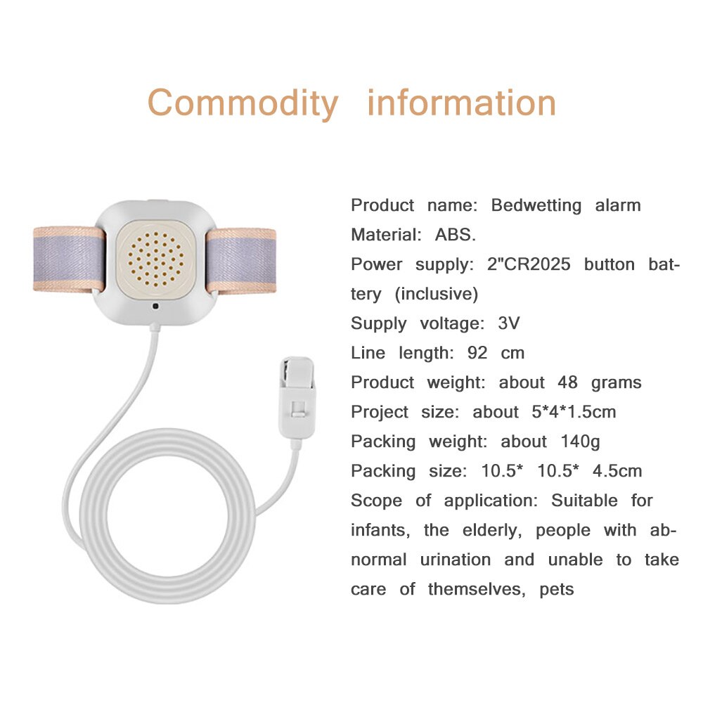 Superior Bed Wetting Alarm Adult Bedwetting Alarming Baby Enuresis Sensor Nocturnal Reminder Arm Wear Household Nursing