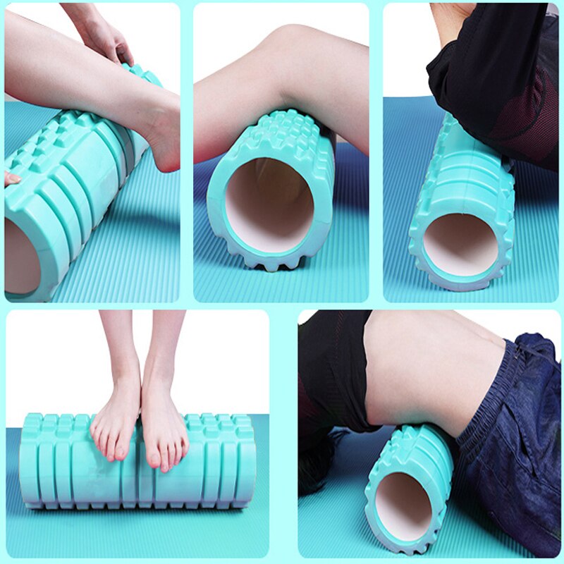 Columna de Yoga hueca de 9,5x30, equipo de Fitness, rodillo de espuma para Pilates, ejercicios de gimnasio, masaje muscular de EVA, rodillo de Relax, ladrillo de Yoga