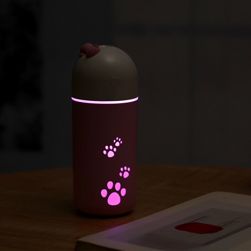 Auton ilmanraikastin kissan ilmankostutin ultraääni usb mini eteerinen öljy diffuusori led valo toimisto kodin ilmanpuhdistin sumukone