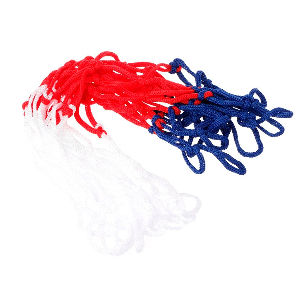 Universeel 5mm rood wit blauw basketbalnet nylon ring doelring mesh