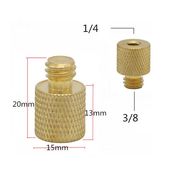 16Pcs Axis Gimbal Conversie Schroef 1/4 3/8 Interchange Dubbele Hoofd Schroef Statief Voet Gimbal Accessoires