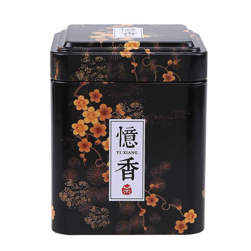 1PC Jahrgang Caddie Pastoralen Süssigkeit Zinn Mini Eisen Lagerung Boxen Versiegelt Kaffee Pulver Dosen Blätter Container Metall Veranstalter: Schwarz
