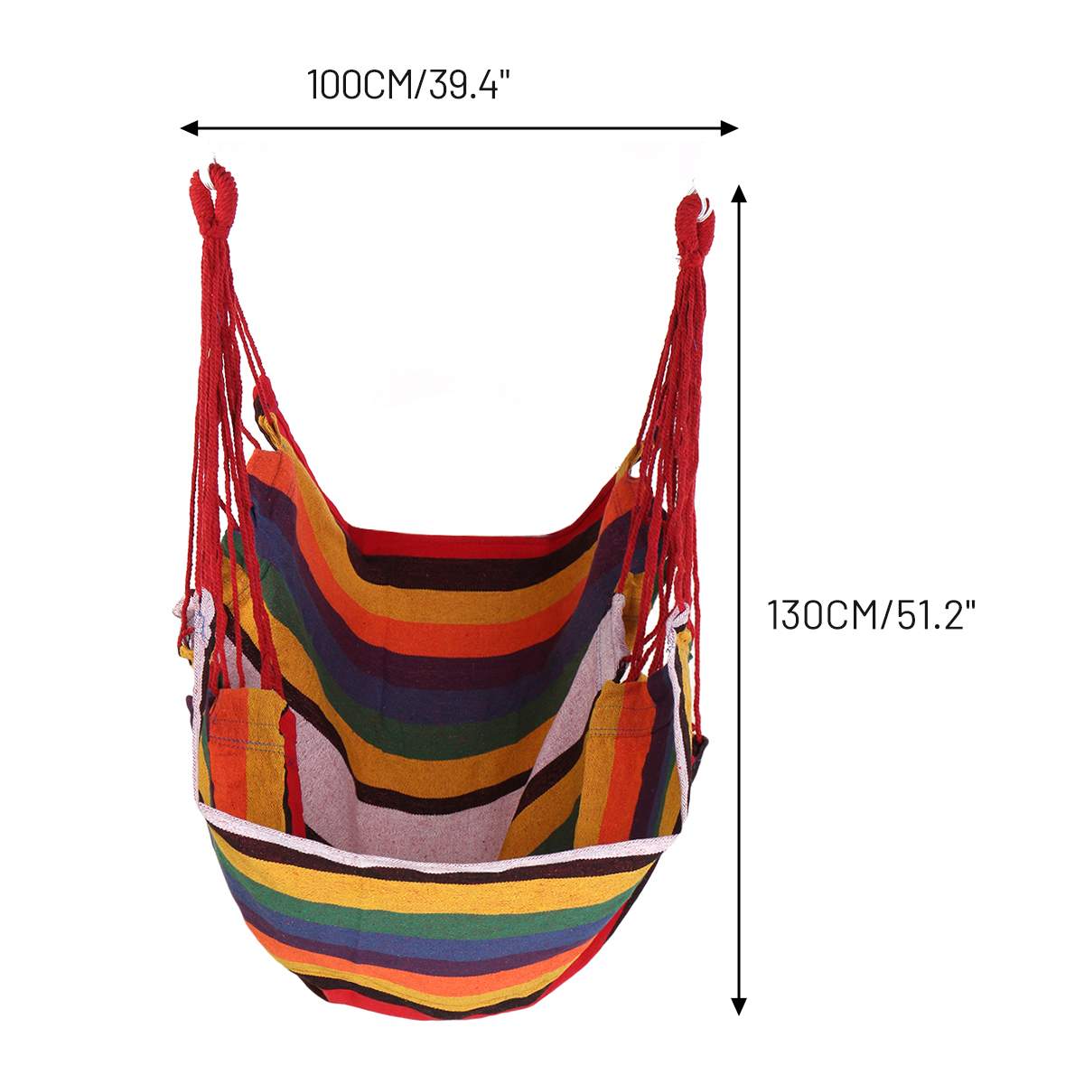 100X130Cm Opknoping Hangmat Stoel Draagbare Outdoor Indoor Ontspanning Swing Gardan Voor Volwassenen Kids Camping Reizen Opknoping Slaap bed