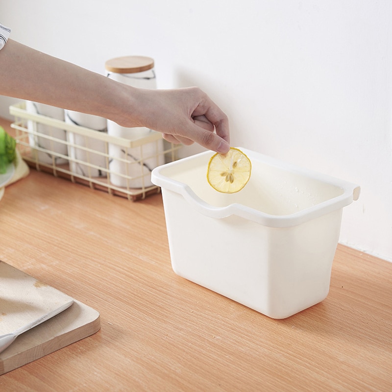 Poubelle de cuisine Mini bureau panier maison armoires de cuisine porte suspendue poubelle poubelle poubelles cuisine poubelle