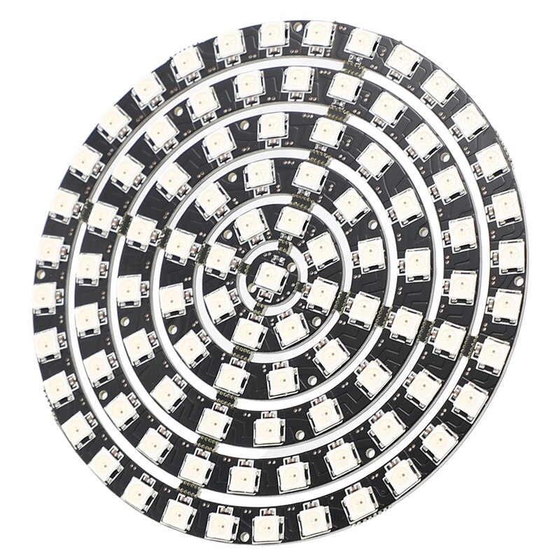 Ws2812 sk6812 led-rengas 5050 dc5v diy-led-rengas sisäänrakennettu rgb-osoitettava led-rengas