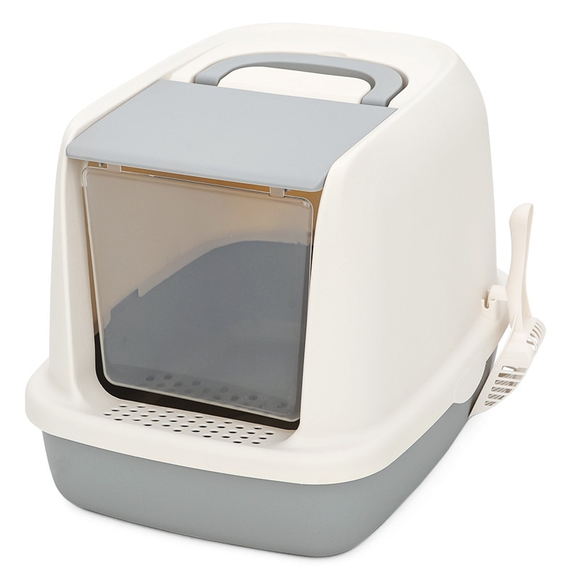 Cats Litter Box Fully Enclosed Cat litter Box Cats toilet Anti-splash Home Pet Toilet Bedpan Anti Splash Cats Litter Box