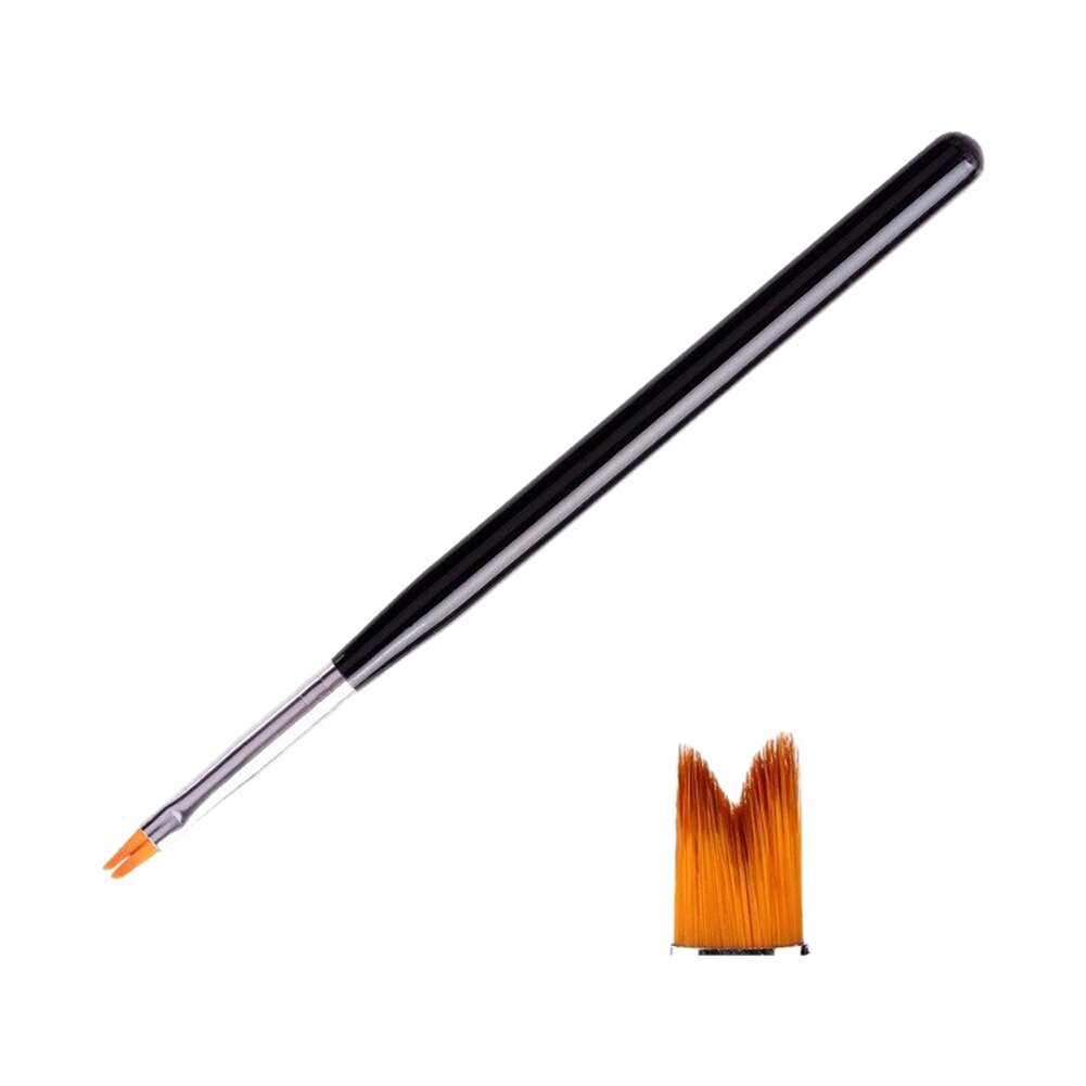 Lápiz de pétalos para uñas, herramientas de manicura de pluma, pincel pintado para decoración de uñas, apto para todas las pieles, 6 formas a elegir, 1 unidad: Azul oscuro