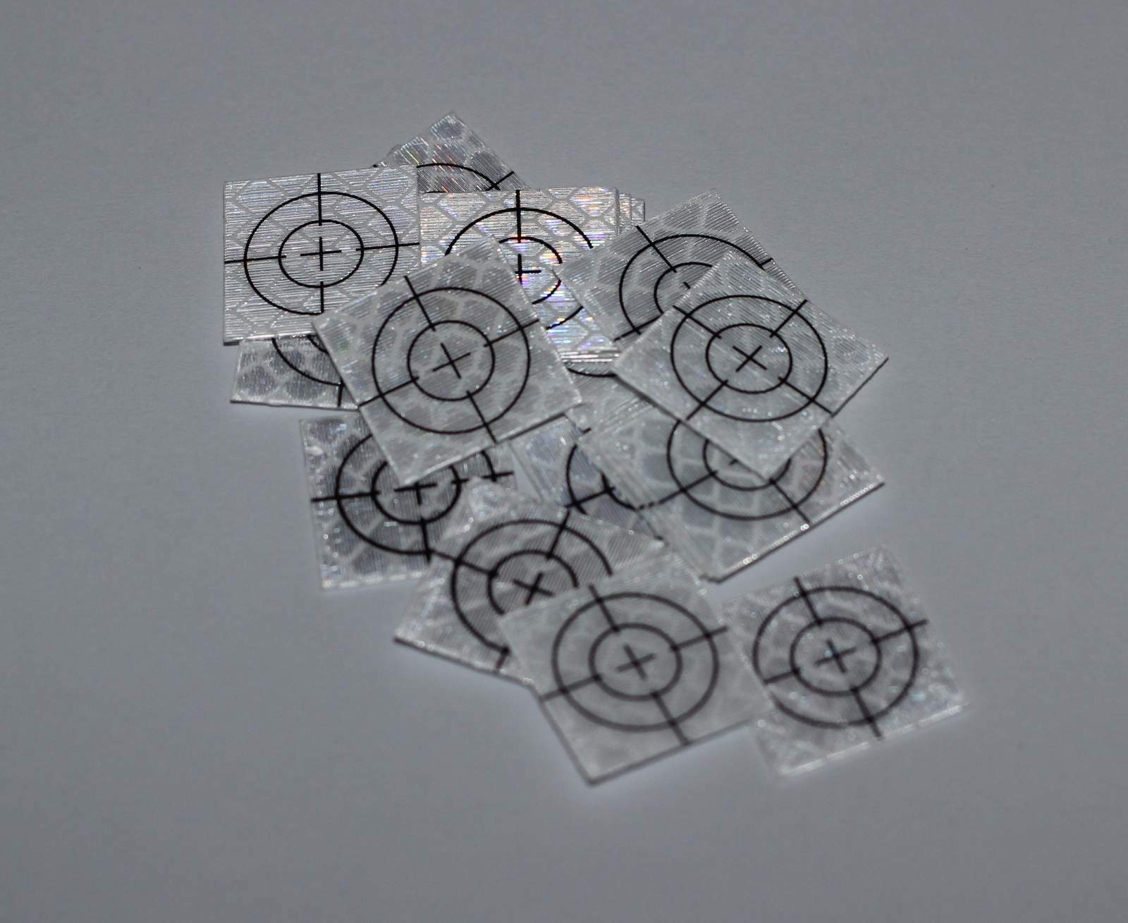 100pcs Reflector Sheet 20 x 20mm Reflective tape target