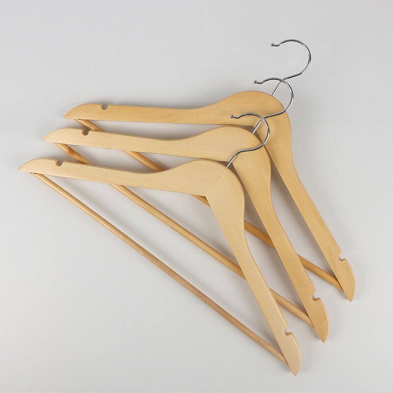 1/5/10 stuks houten hangers, kledinghangers, houten kledingrek, broekenrek voor broeken, rokken, antislip houten hangers, kleding drogen