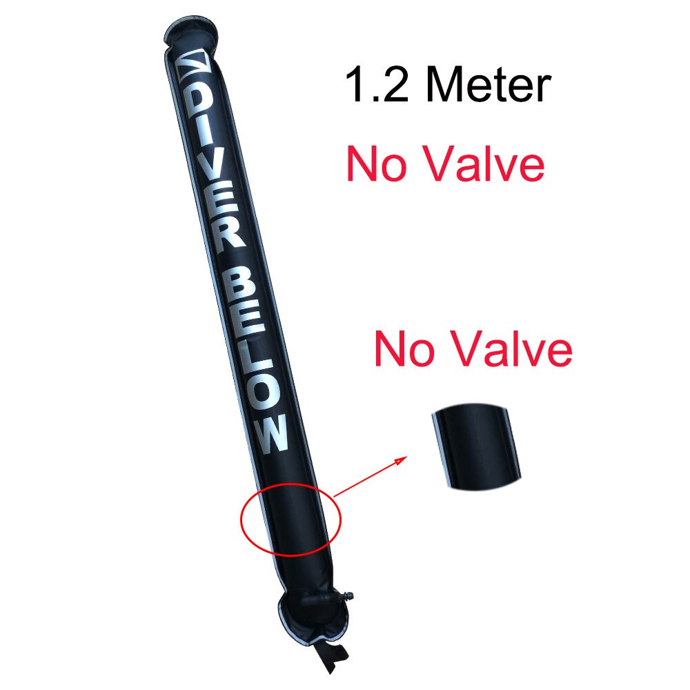 1.1M-1.8M Closed-End Scuba Diving Surface Marker Buoy SMB Drift Diving Ascending Signal Tube Safety Sausage for Wreck Snorkeling