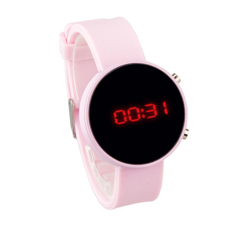 Sport smart digitalt ur kvinder led dato display silikone rem armbånd ure mænd elektroniske armbåndsure børn ur