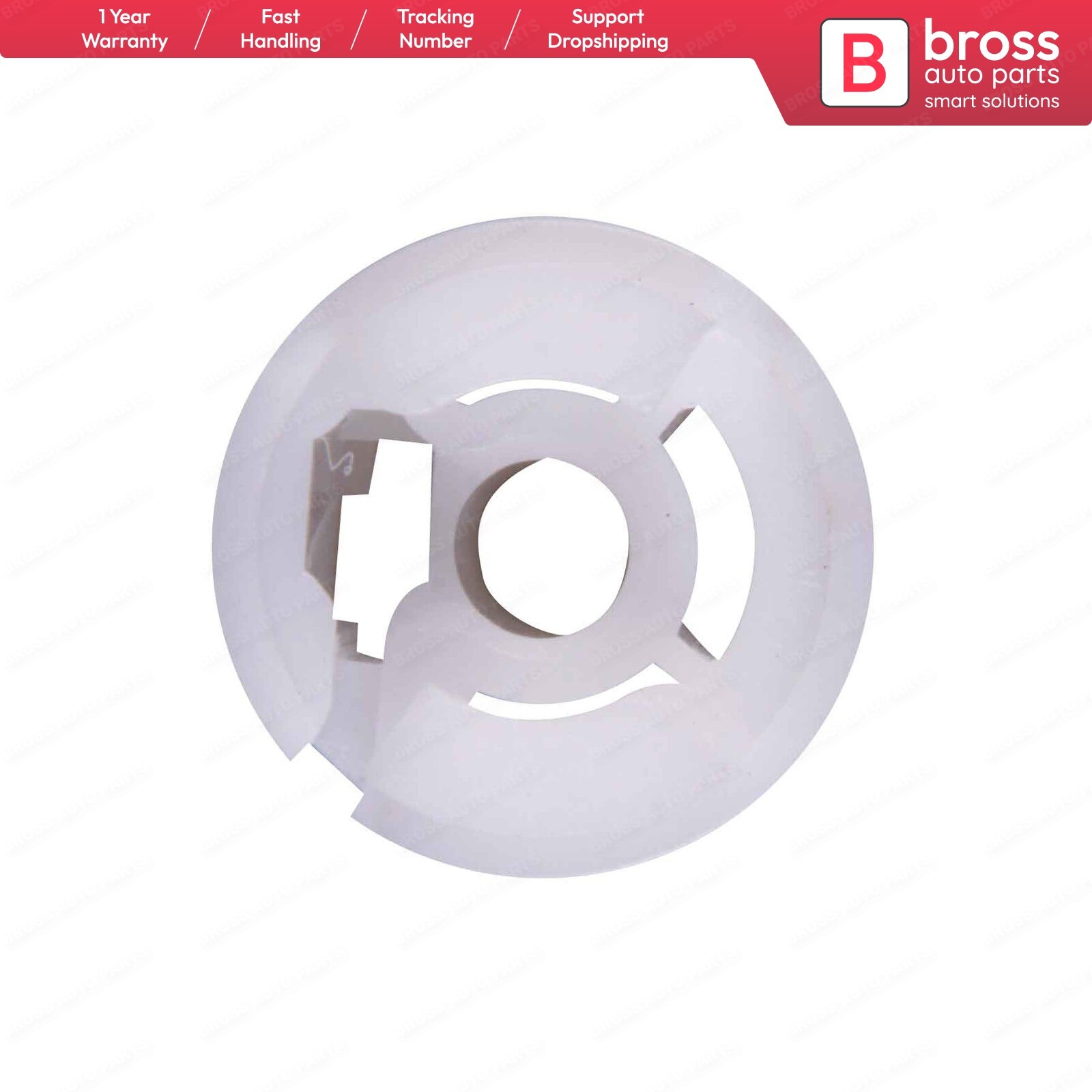 Bross Auto Parts BWR1186 Manual Window Regulator Repair Wheel Rear Right 51789673 for Fiat Linea Punto Brava Siena Palio Marea