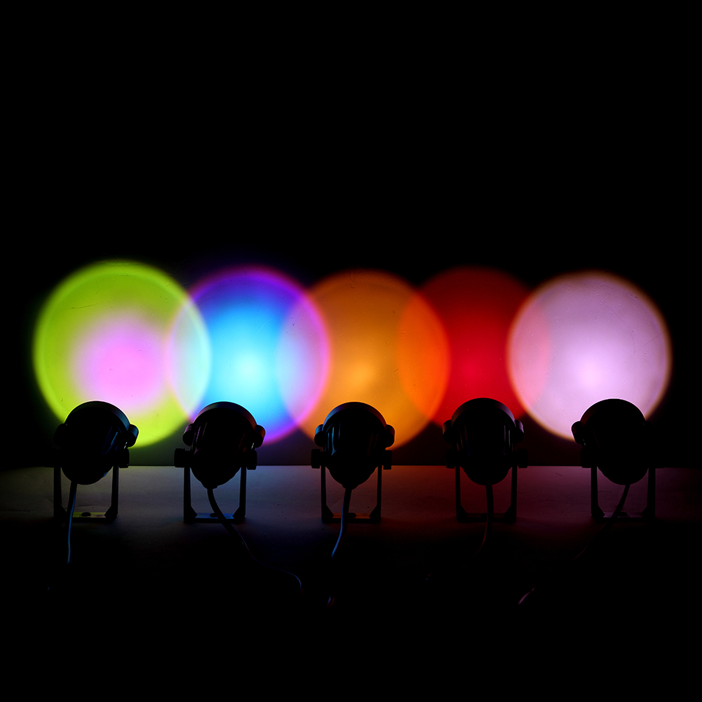 Sunset Lamp Projector Rainbow Atmosphere Led Night Light for Home Bedroom USB Lamp Live Room Photography Photo Wall Decoration