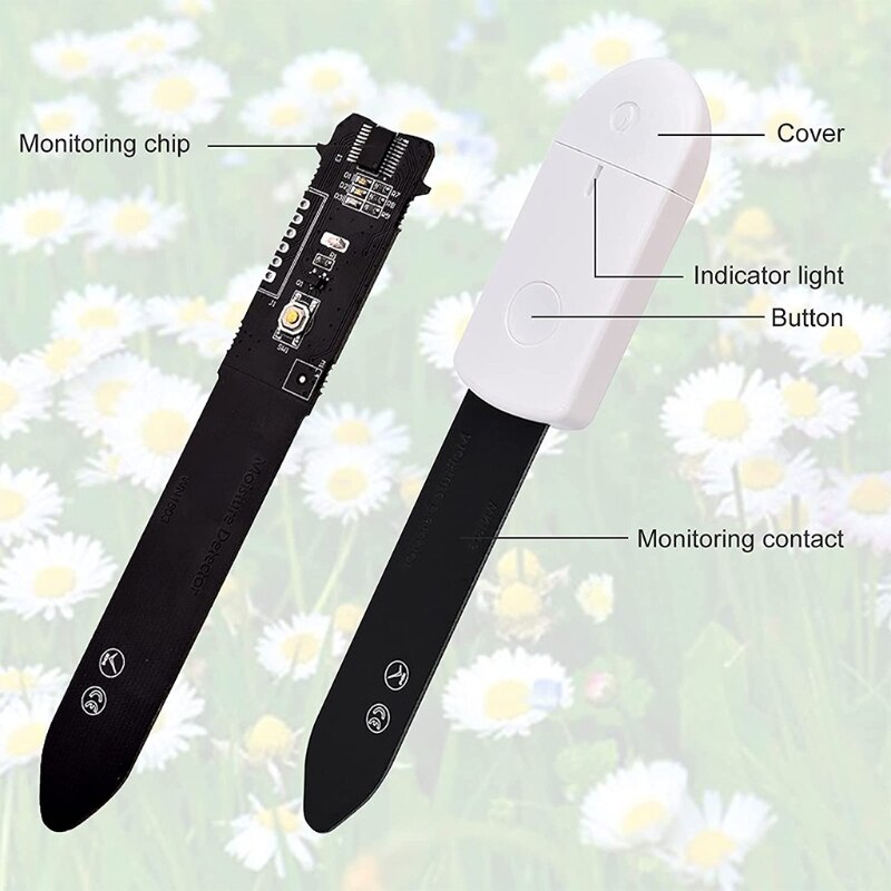 6 Packs Soil Moisture Sensor Meter Set, Outdoor Soil Meter For Plant Test, Water Monitor Indicator For Indoor Gardening, Soil Pot Plants Humidity Test | Fruugo CH