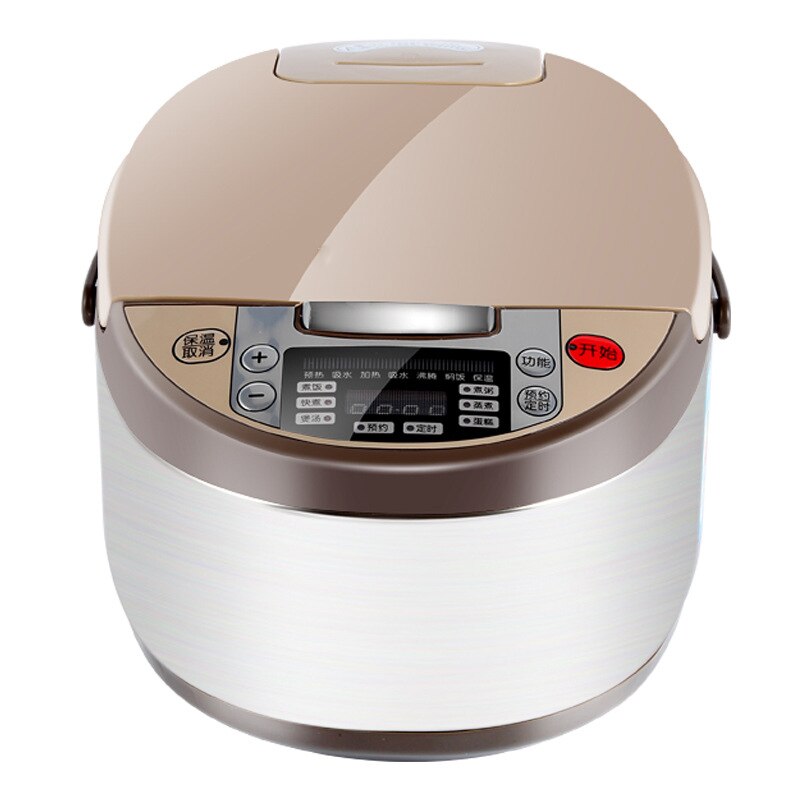 5L Smart Rice Cooker 4 People-6 People Electric Pressure Cooker Gold Aluminum Alloy Liner