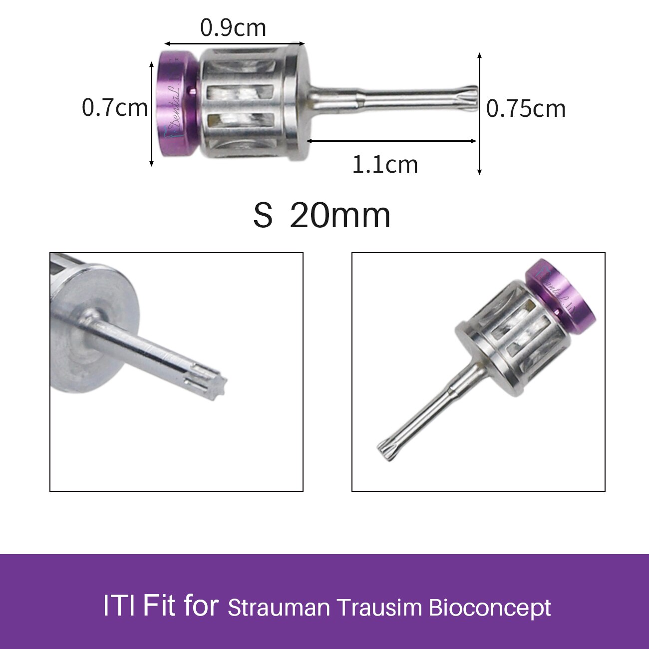 Dental Universal Implant Torque Screwdrivers Wrench Dental Implant Restoration Tool Kit 10-70NCM: S 1PC ITI