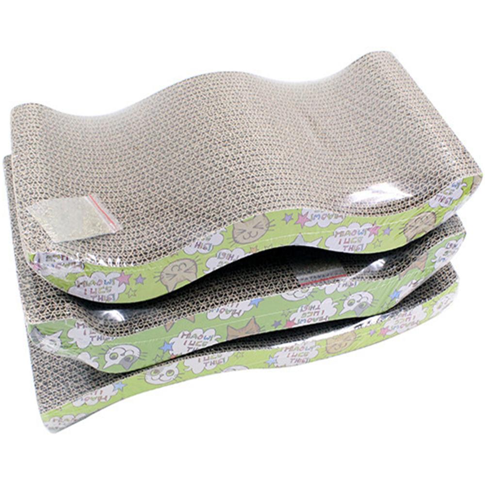 6 Style Corrugated Paper Cats Scratch Board Grinding Nails Interactive Protecting Furniture Cat Toy Large Size Cat Scratcher Toy