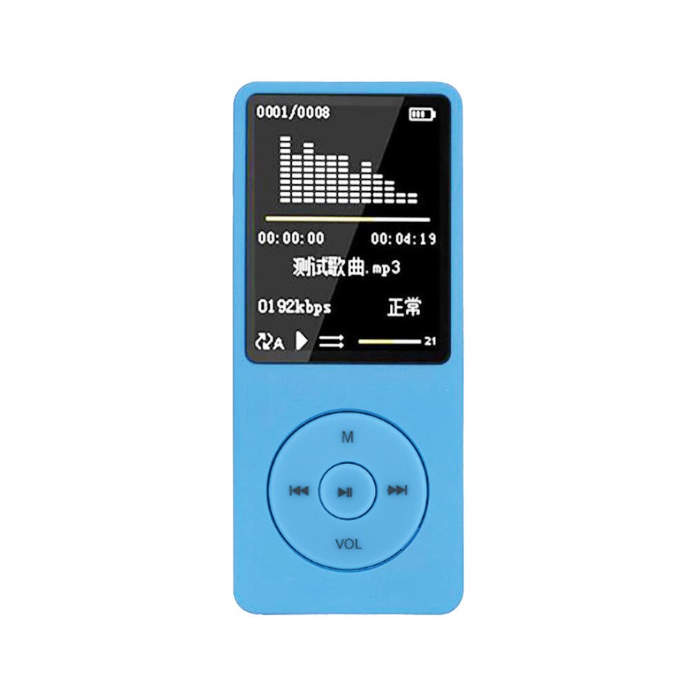 Portable MP3 MP4 Player LCD Screen FM Radio Video Games Movie USB Hi fi Music Player With Sd Card MP3 Player: Default Title