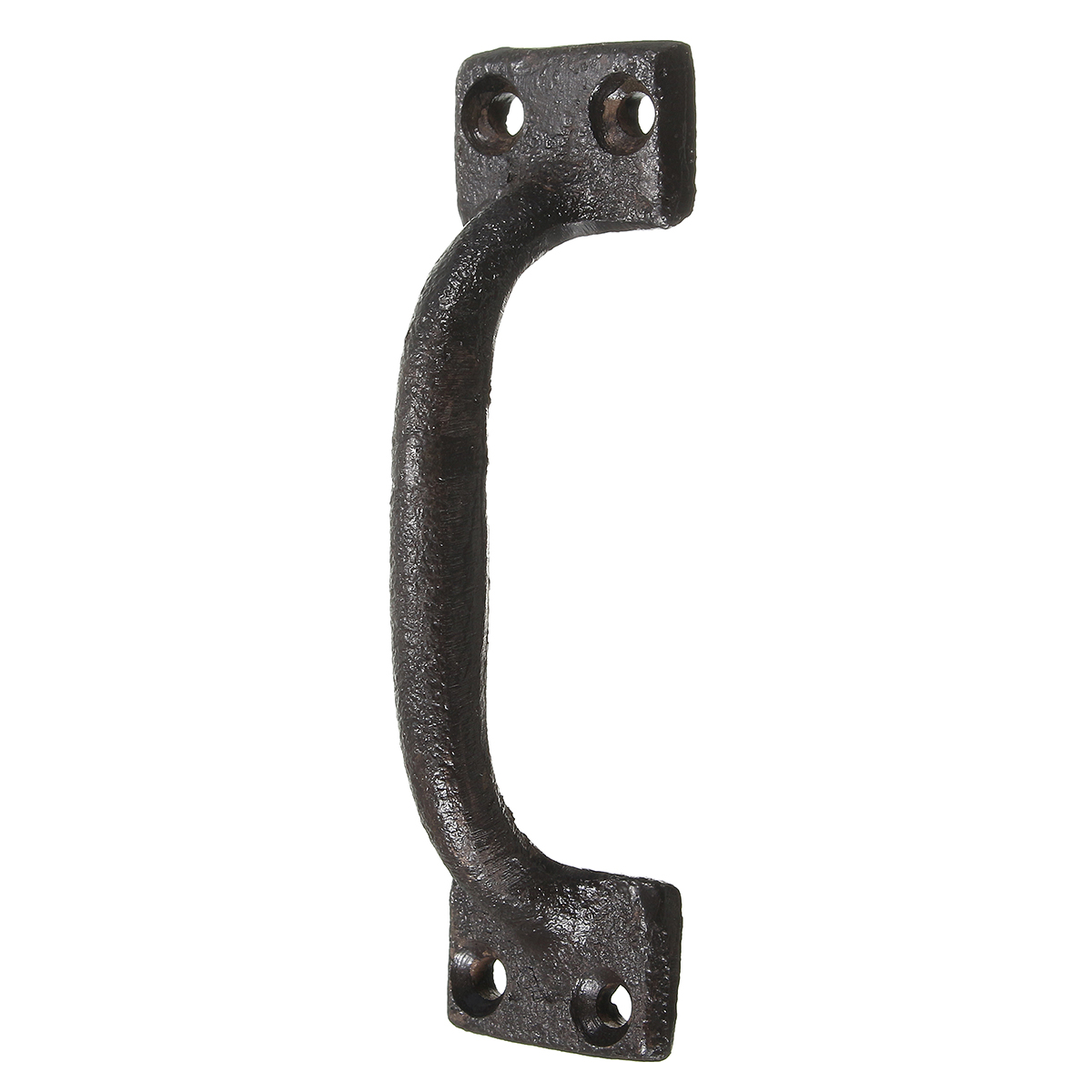 Cabinet Door Handle Antique Rustic Style Cast Iron Black Cabinet Door Handle Gate Pull With Screws for Home Door Hardware