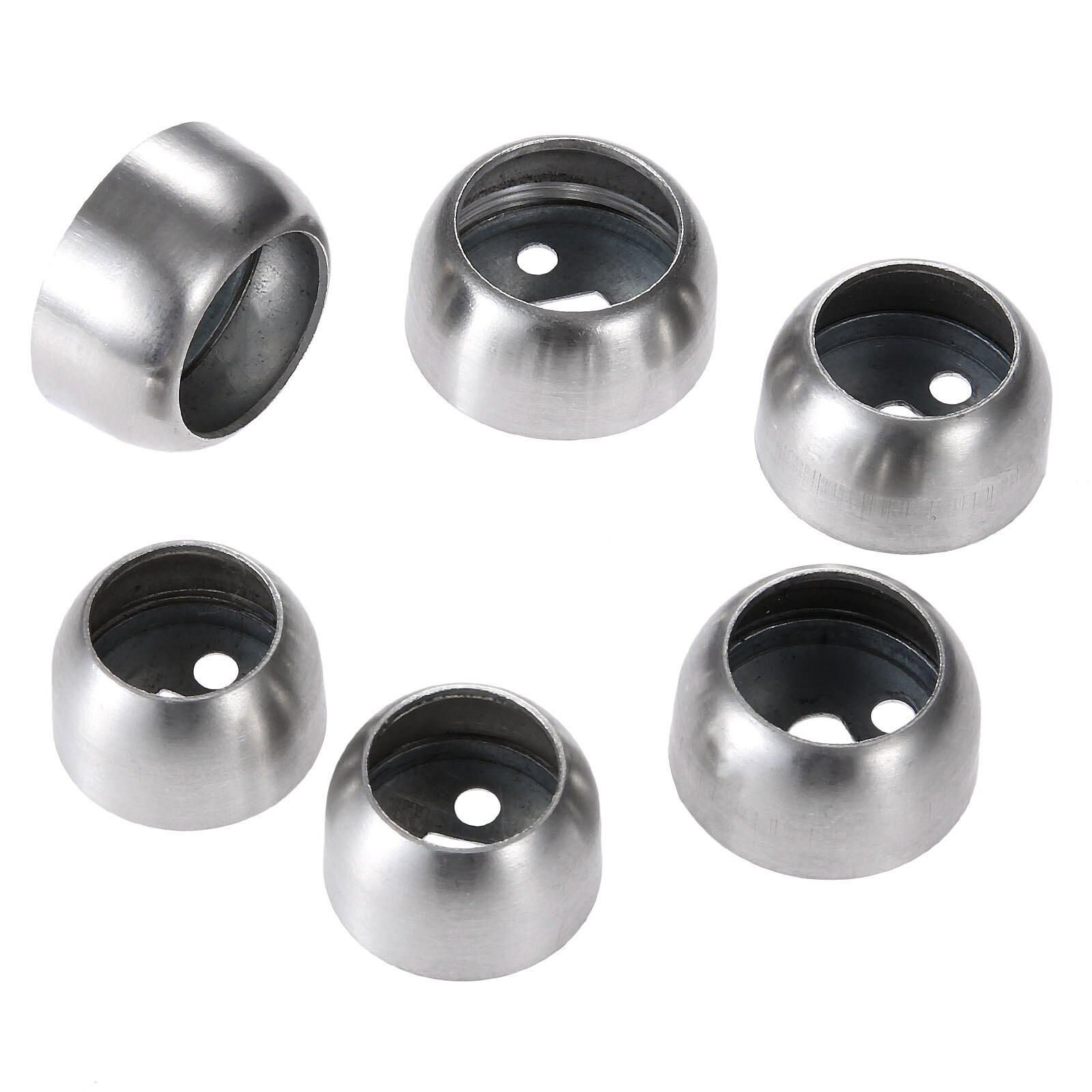 Dreld 2 stk/sæt rustfrit stål garderobe flangesæde tøj rørholder fitting skab stang flangeholder til 19mm 22mm 25mm rør