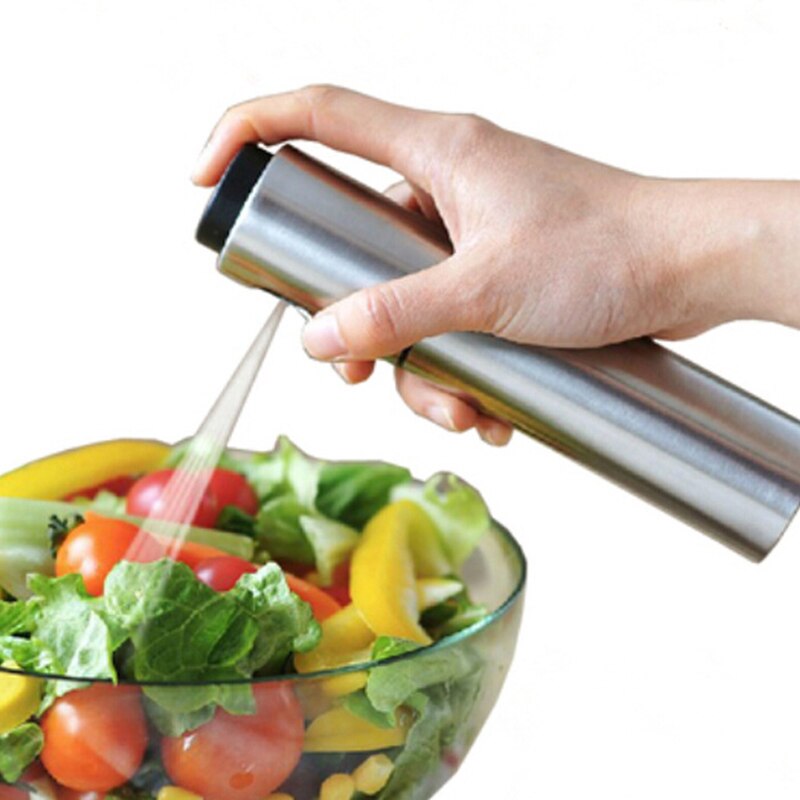 Olive Oil Vinegar Sprayer Oil Spray Bottle Pump Stainless Steel Oil Dispenser Seasoning Kettle BBQ Kitchen Tool For Cooking BBQ