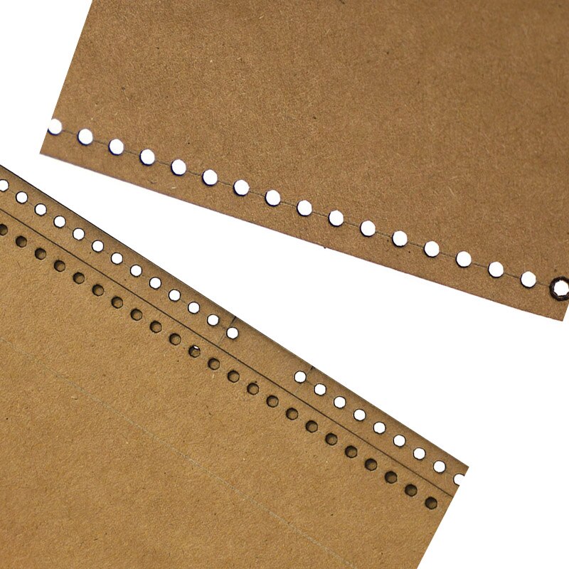 Estuche para gafas hecho a mano DIY, Estuche para gafas de sol, plantilla de papel Kraft, bolsa de artesanía de cuero hecha a mano, plantilla de 17cm * 8cm