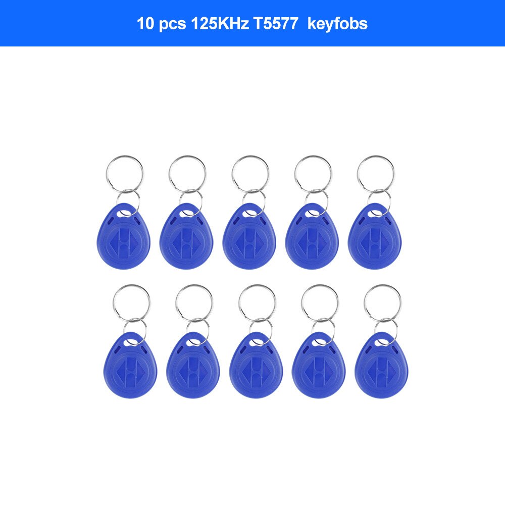 Handheld 125KHz RFID Copier Duplicator Card Reader Writer 13.56MHz USB Cloner Key fob Programmer Rewritable T5577 UID Writable: 10T5577Key