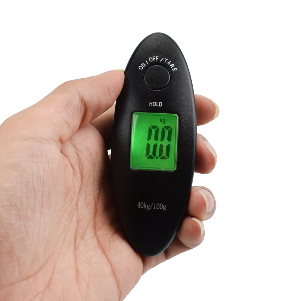 NEWACALOX-báscula Digital portátil para equipaje, 40kg/88lb, para pesca, viaje, pesaje, Steelyard, báscula electrónica LCD