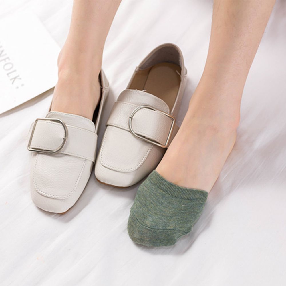 Woman Summer Forefoot Socks Thin Cotton Sweat Socks Non-slip Slippers High Heels Invisible Breathable Half Foot Socks