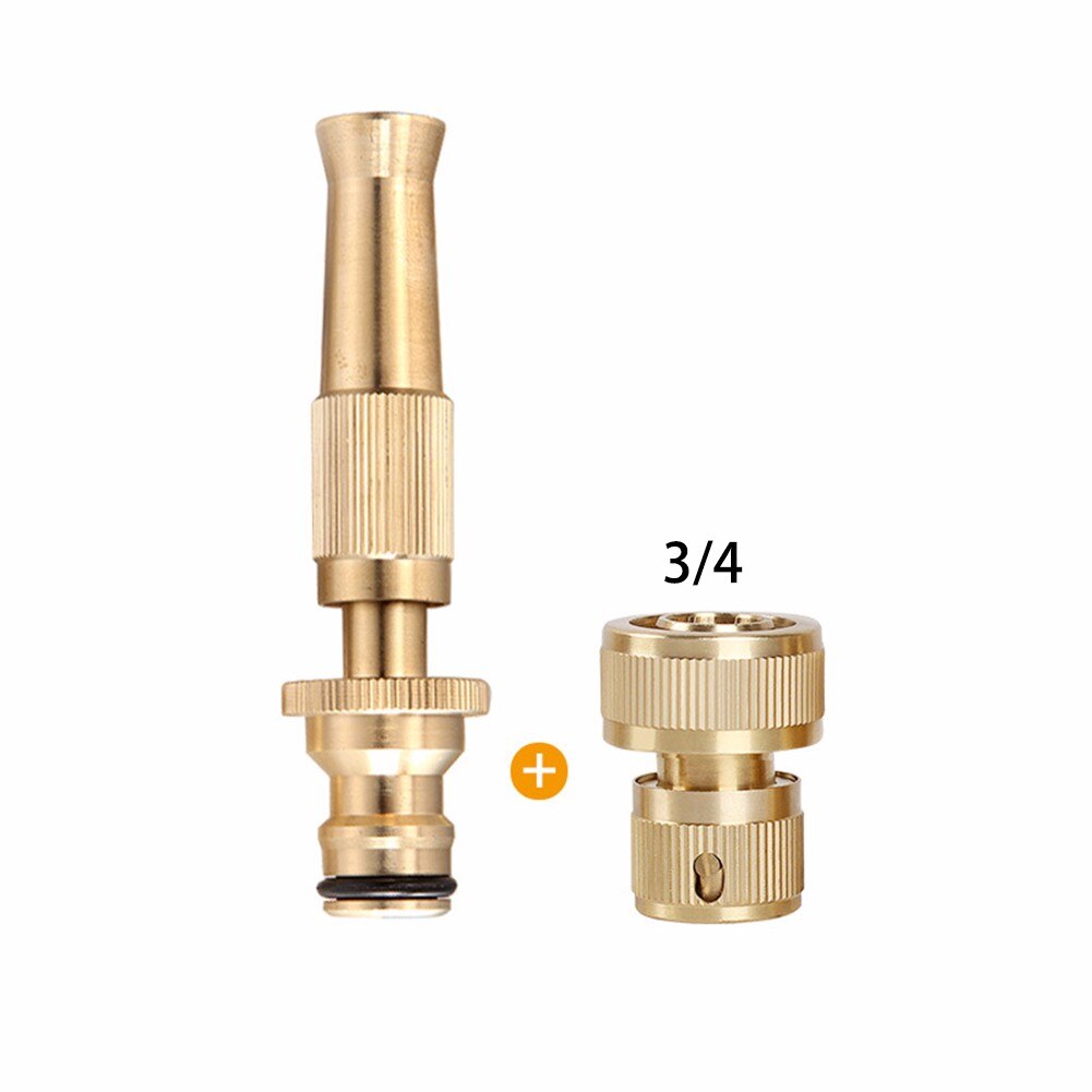 Brass Hose Pipe Fitting Set Garden Tap Hosepipe Quick Connectors Spray Nozzle // Nozzle Combination/