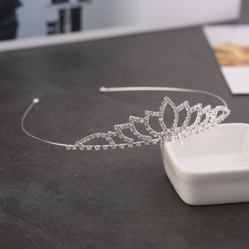 Koreaanse kroonhoofdband, prachtige liefdeskroon met strass-steentjes