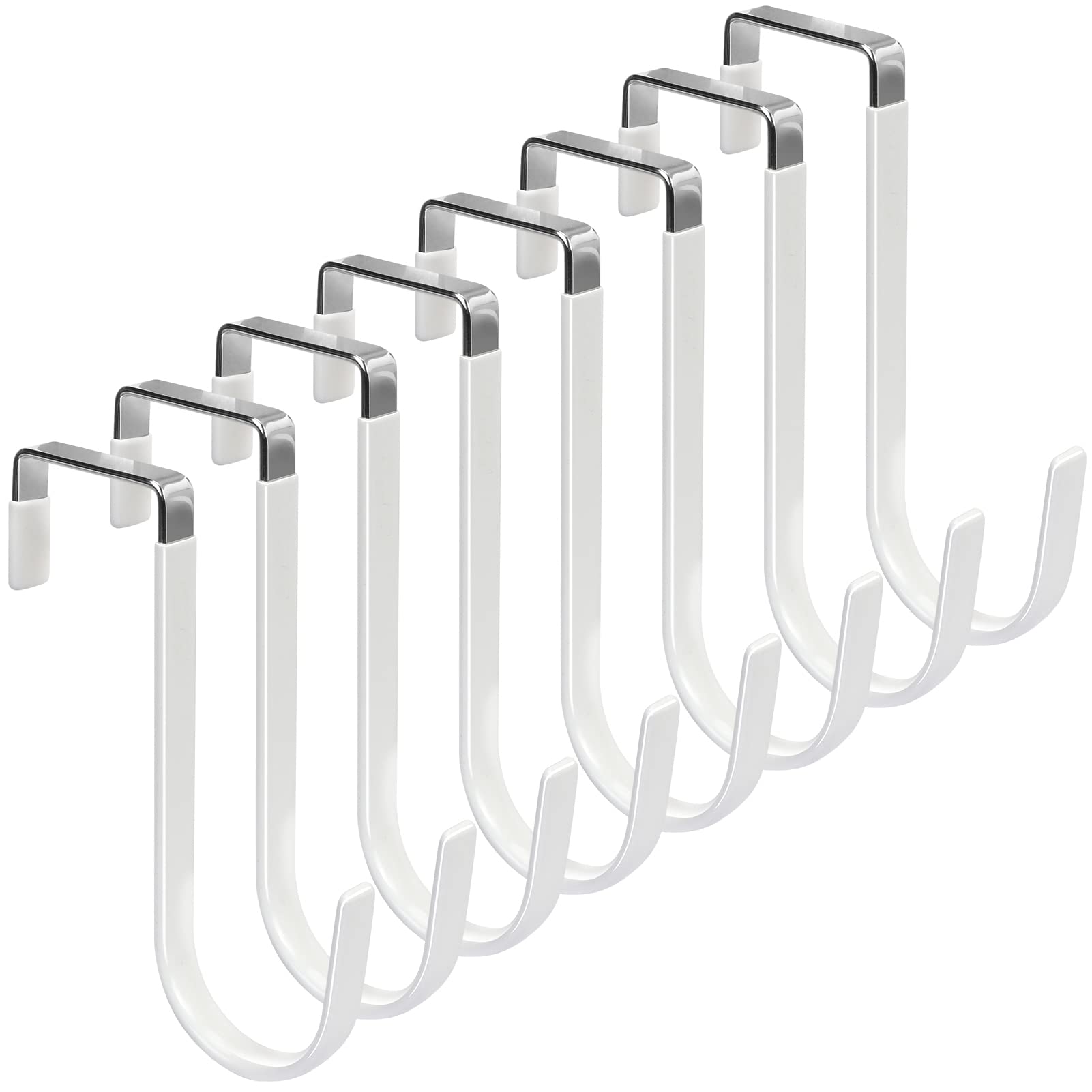 Deurhangers Haken met rubberen organizerhaken voor woonkamer, badkamer, slaapkamer, keuken Hangende kleding, handdoeken, hoeden, jassen: Brons