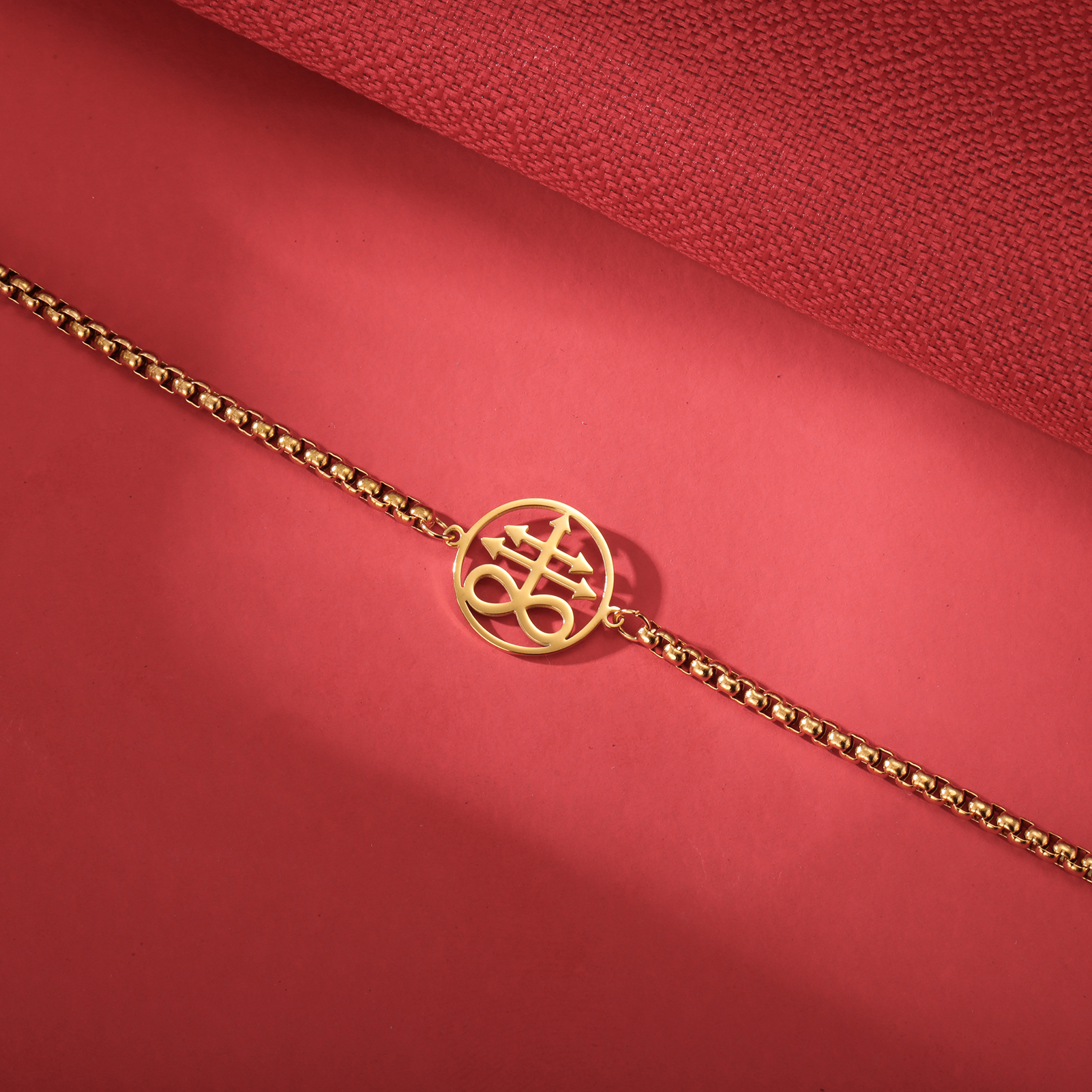 LIKGREAT Satanic Leviathan Kruis Signet Armband Vintage Demon Devil ketting Armband voor Mannen Talisman Amulet Sieraden