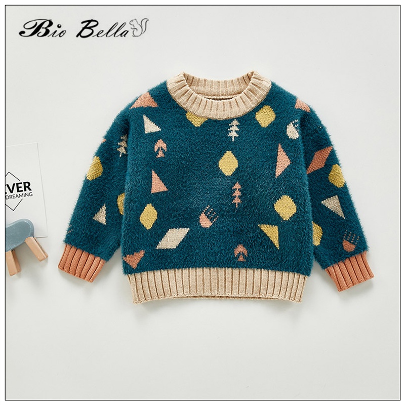 Kids Baby Truien Truien Winter Herfst 2022 Jaar Kerst Zuigelingsjongen Meisje Volledige Mouw Gebreide Jassen Kleding Truien: Blue / 80(6-12M)