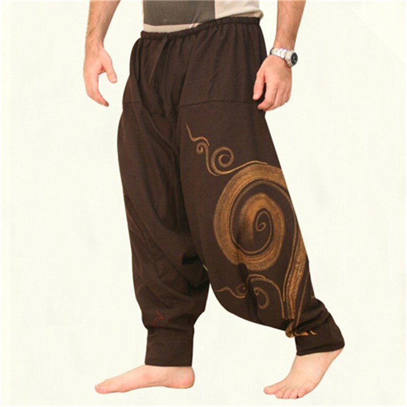AvaCostume - Pantaloni Harem Donna In Modal E Spandex, Vita Elastica, Stile Hippie - Blu - Taglia L (42-44) - 2