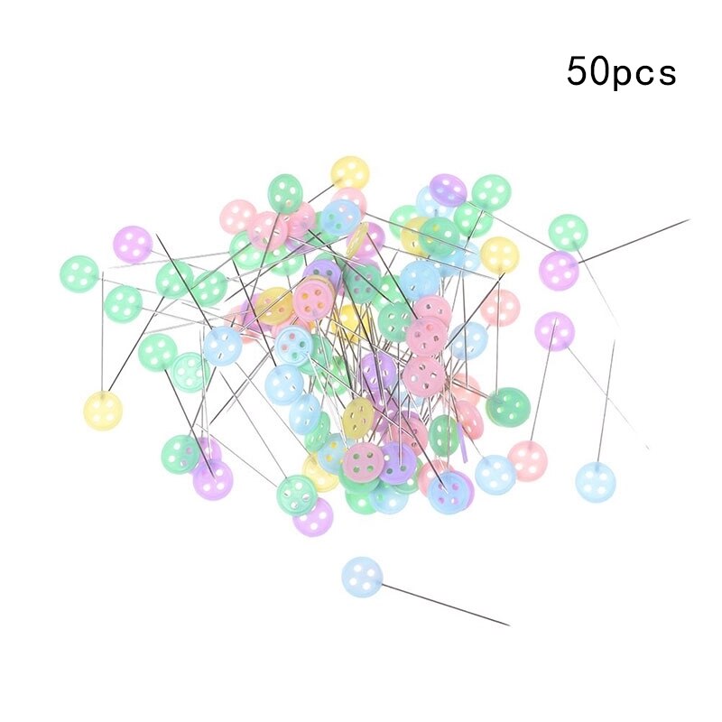 Lmdz 100 50pcs Box Dressmaking Pins Button Head Pa Vicedeal