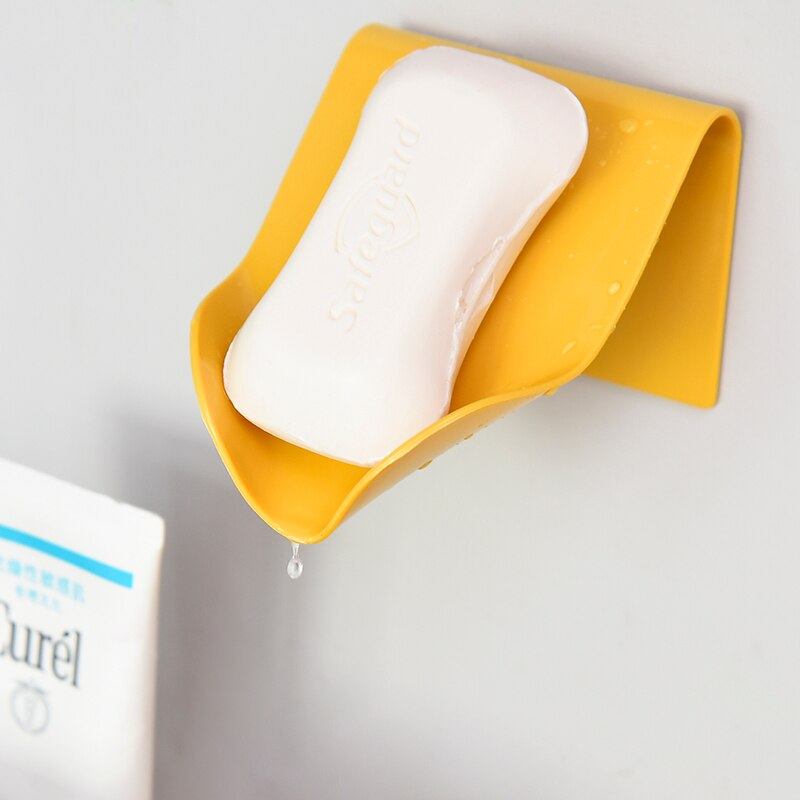 Zelfklevende Badkamer Douche Zeepkist Schotel Opslag Plaat Lade Spons Houder Punch-Gratis Muur Opknoping Plank Badkamer organizer