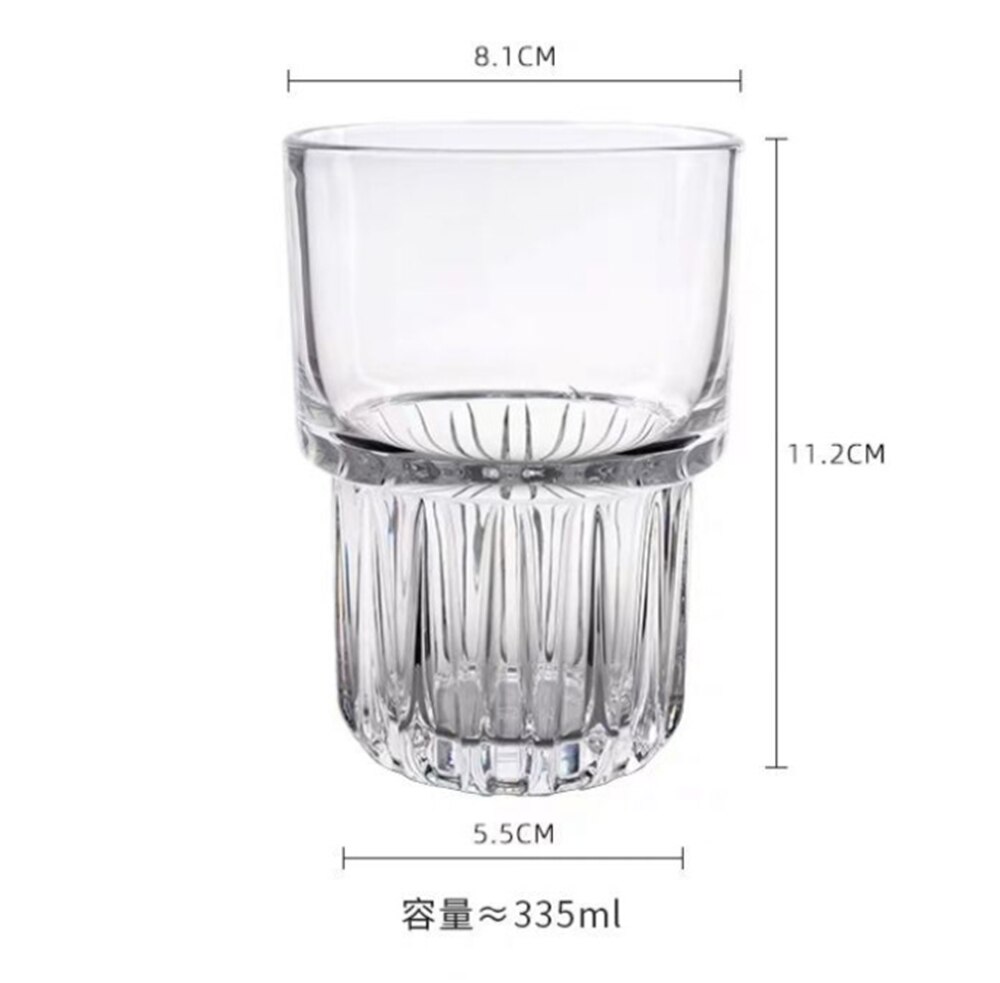 Kjendis kafé glass kaffekopp liten is latte glass gjennomsiktig enkel melk frokost kopp familie juice kopp: 335ml 1 stk