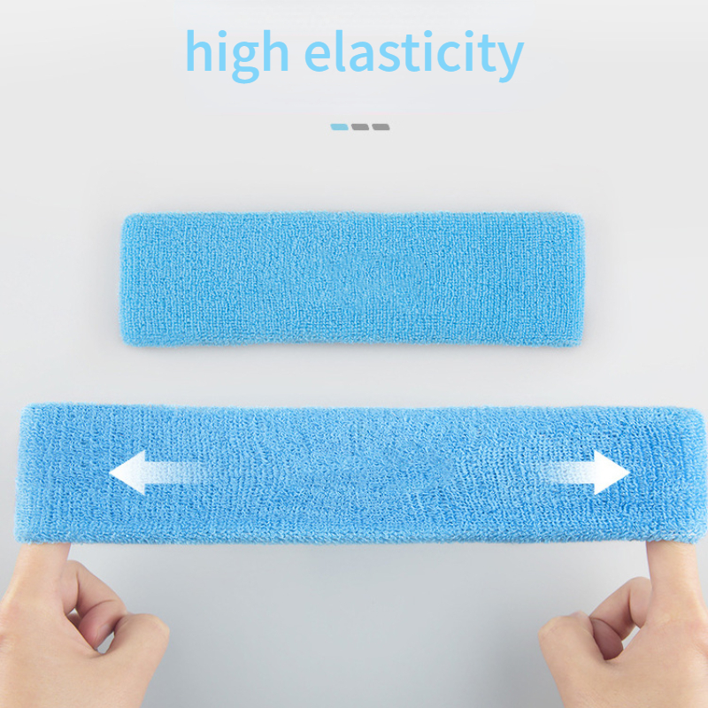 Unisex Sport Zweetband Hoofdband Voor Mannen Vrouwen Unisex Yoga Haarband Gym Stretch Head Bands Sterke Elastische Fitness Basketbal Band