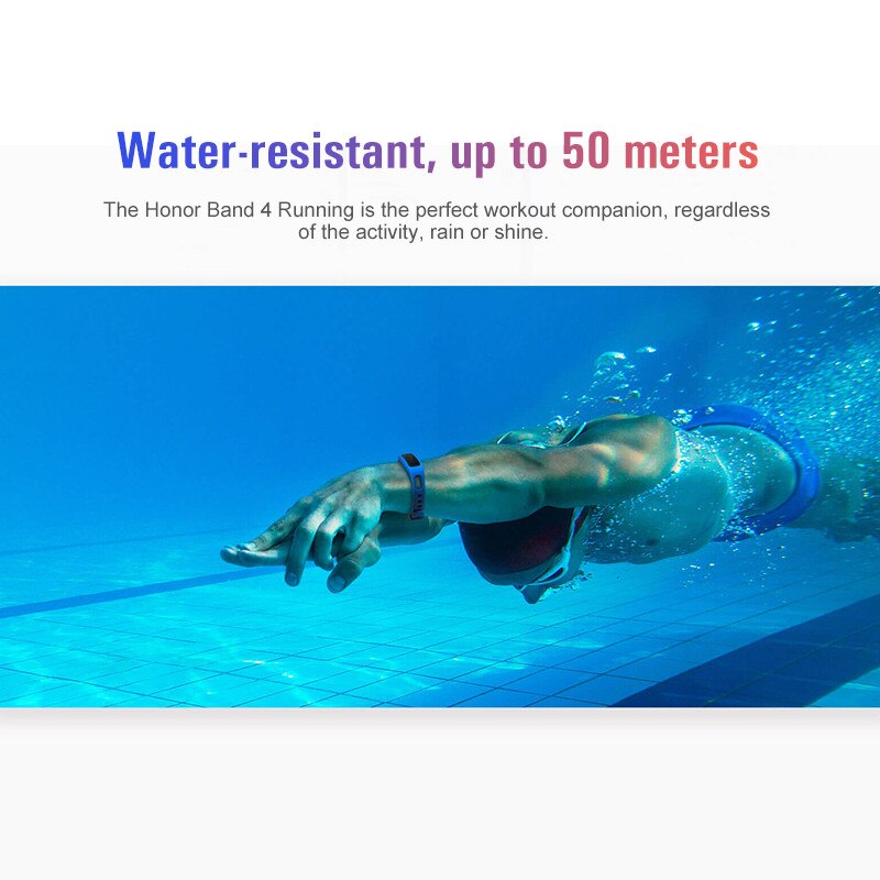 Huawei-pulsera inteligente Honor Band 4, Original, para correr, control del sueño, resistente al agua