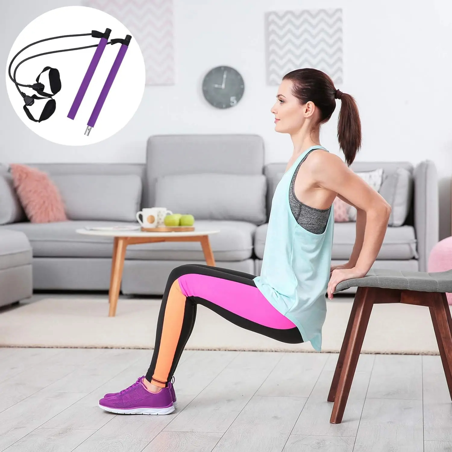 fitness yoga Pilates cross fitness weerstandsband trainer yoga trekkoord draagbare gym lichaamsoefening