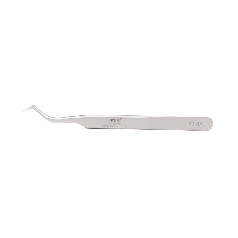 VETUS SA-Pinzas de pestañas de alta precisión, volumen 3D/6D, pinzas de extensión de pestañas, excelente cierre, pinzas de ventilador de la mejor: 26-SA