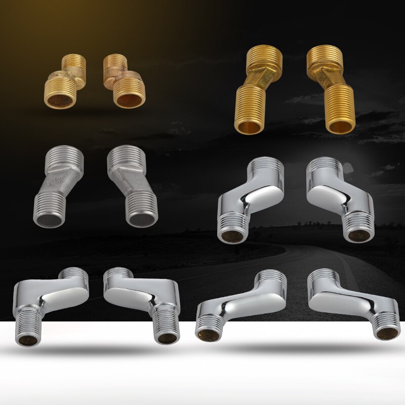 Douchekraan Verstelbare Adapter Solid Messing Wandmontage Breedte Verstelbare Hoekstopkraan S-vakbonden Badkamer Accessoires