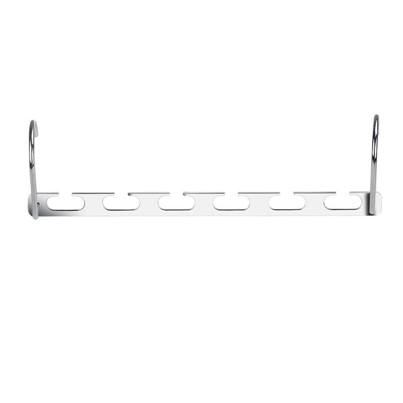 6pcs Garderobe Kast Bar Kleding Kleerhanger Organizer Drogen Hanger Multifunctionele Metalen Cascading Organiser Voor Ruimtebesparend