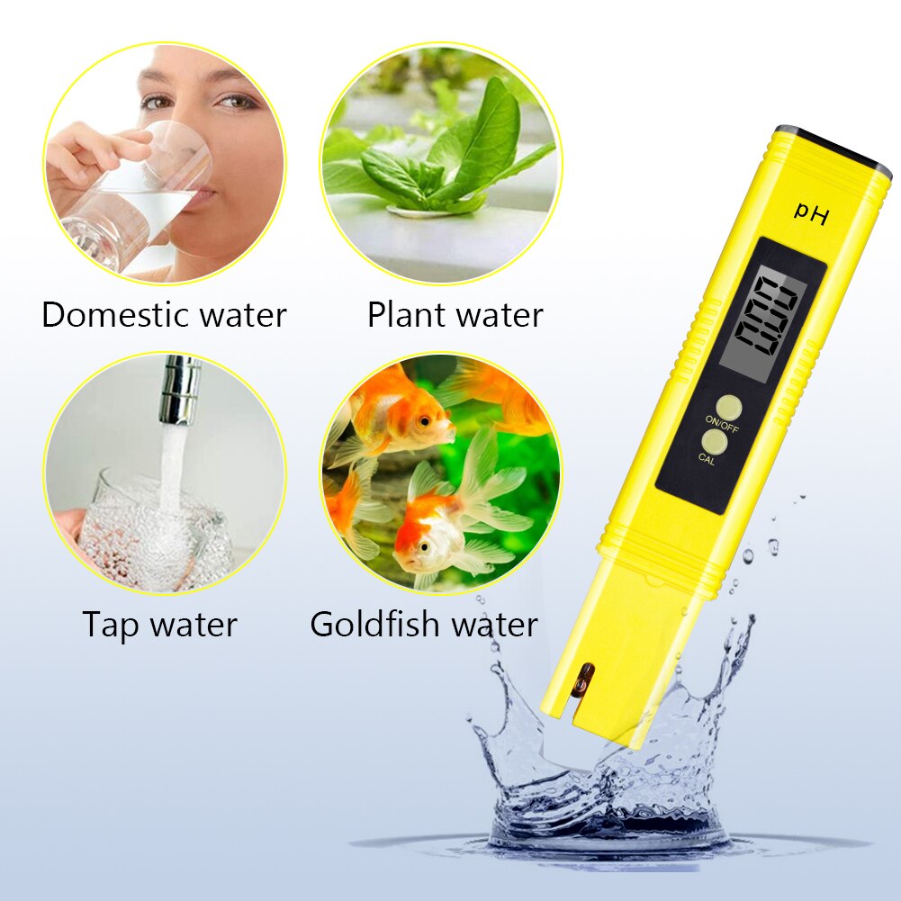 Digital Display Fish Tank Pool Water Tester High-precision pH Meter