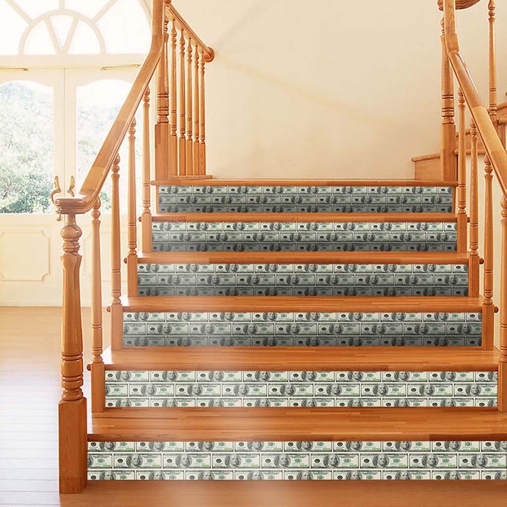 DIY Stairs Stickers Wall Sticker Trap Stickers stickers escalier contremarche 3D Simulation Stair Sticker Waterproof Z4: B