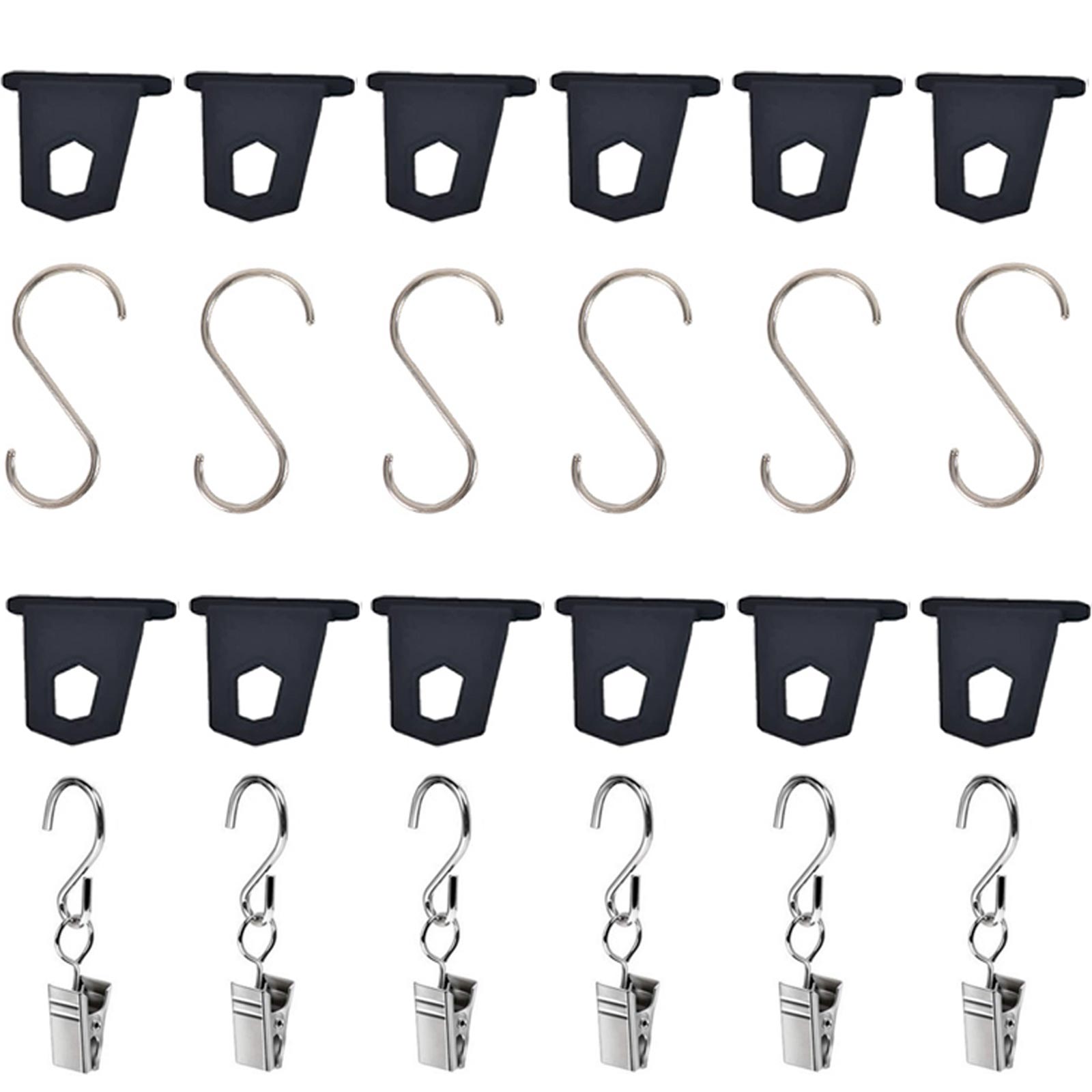 Caravan Awning Hanger Holder RV Camper Awing S Hook Clips For Caravan Camper Awning Motorhome Tarp Clamp Tent Canopy Clip: Blue