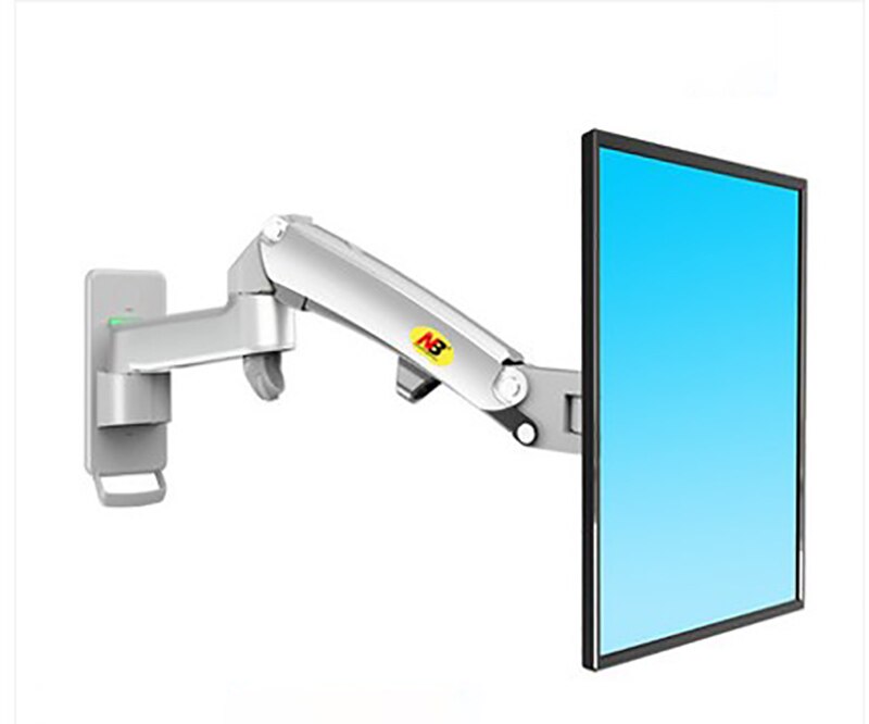Nb F150 Aluminium 360 Graden 17 &quot;-27&quot; Monitor Houder Gasveer Arm Led Lcd Tv Muur mount Laden 2-7kgs