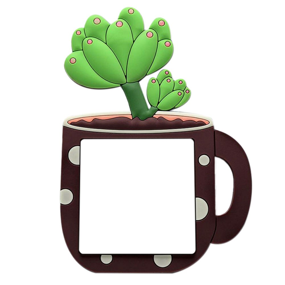 Autocollants pour interrupteur mural Fluorescent en Silicone, 1 pièce, mignon dessin animé Cactus 3D, décoration de la maison: 3C